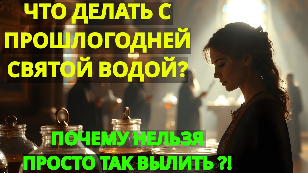 Что Делать С Прошлогодней Святой Водой: Почему Нельзя Просто Вылить