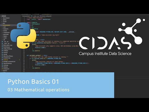 Python Basics 01 - 03/10 Mathematical Operations