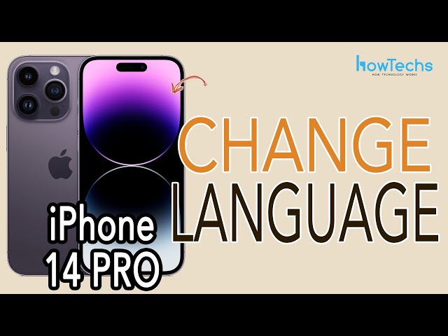 iPhone 14 Pro Max - How to Change Language | Howtechs #iphone14promax class=