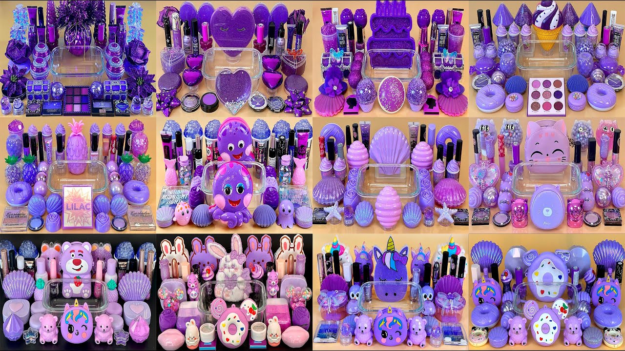 BEST of COLLECTION PURPLE SLIME ⭐137⭐ 💜💜💜 💯% Satisfying Slime Video 1080p.