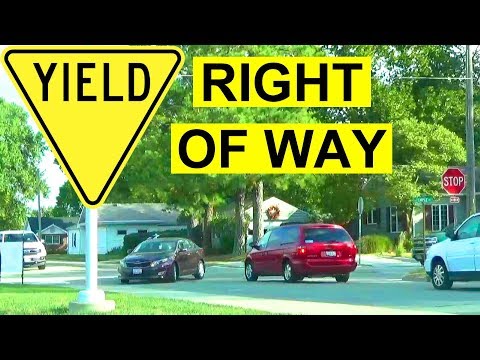 How To Yield The Right Of Way: 4-Way Stop Basic Rules & Best Practices For Safe Driving To Pass Test