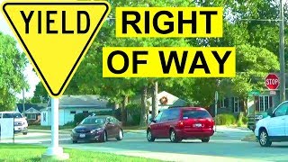 How To Yield The Right Of Way: 4-Way Stop Basic Rules & Best Practices For Safe Driving To Pass Test