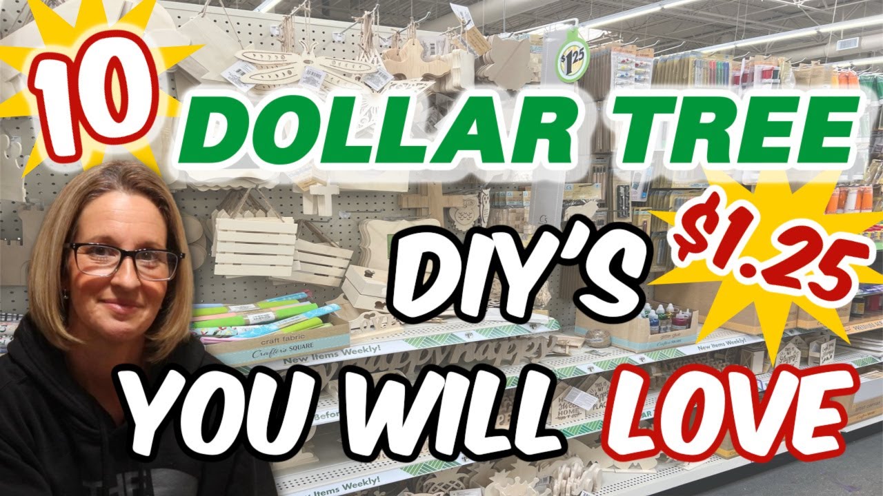 10 Dollar Tree DIY's you will LOVE on a BUDGET $1.25