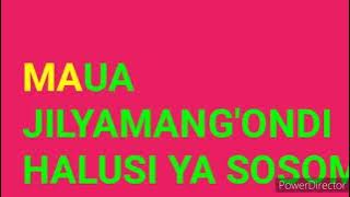 MAUA JILYAMANG'ONDI HALUSI YA SOSOMA MBASHA STUDIO 2021
