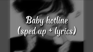 Baby hotline (sped up + lyrics) Resimi