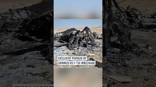 Exclusive Footage Of Downed Us Jet Wreckage During Second Pilot Rescue