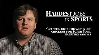 Super Bowl Party Chicken Wing Butcher | Hardest Jobs in Sports
