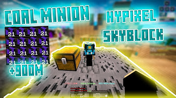 Hypixel SkyBlock best Money Making Minions (Coal minions)