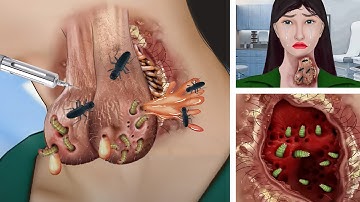 ASMR REMOVE MAGGOT FROM NECK ANIMATION | Stop Motion Animation