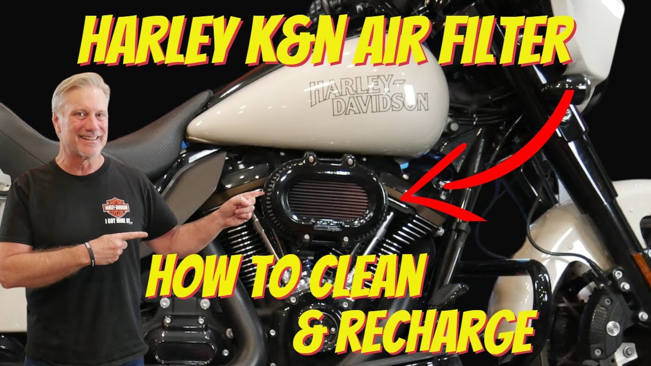 Harley Davidson K&N Performance Air Filter Recharge How To Service