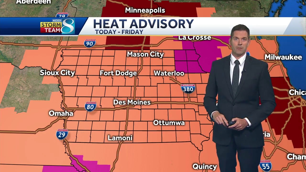 Extreme heat and a chance for severe storms - YouTube