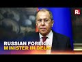 Russian Foreign Minister Sergey Lavrov Lands In India, To Meet PM Modi Tomorrow