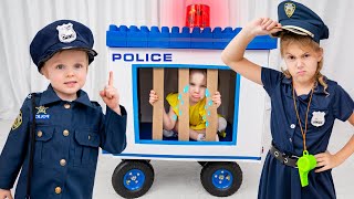 Five Kids Сatch a thief in a police car + more Children's Songs and Videos screenshot 4