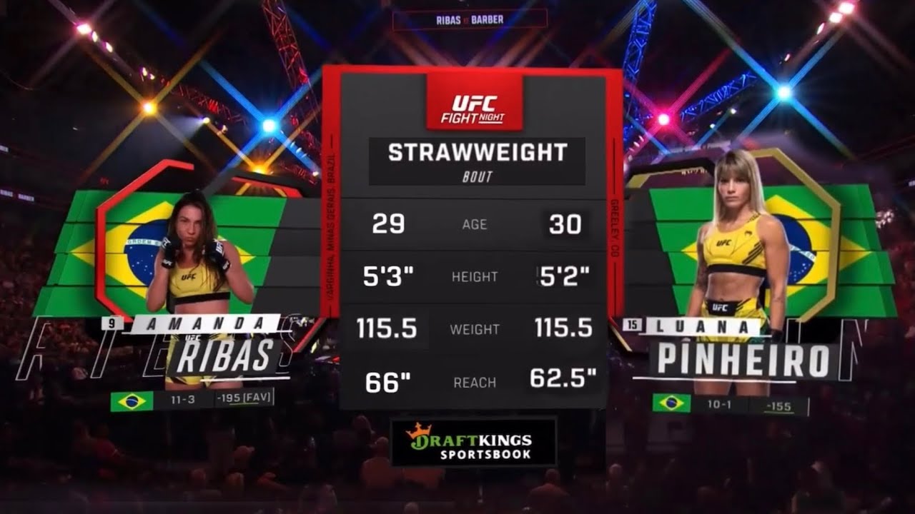 Amanda Ribas vs Luana Pinheiro Highlights before the match YouTube