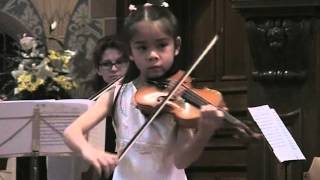 Tanja Zhou (8 years old) - A. Vivaldi: Violin concerto in a-minor RV 356