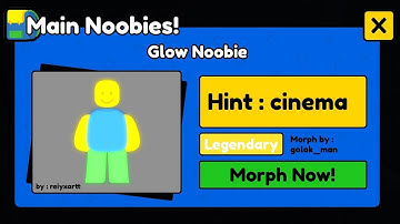 How to get GLOW Noobie in FIND THE NOOBIES MORPHS Roblox
