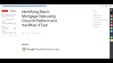 Identifying Bias in Mortgage Data using Cloud AI Platform and the What-if Tool #Learn_to_earn#GSP709
