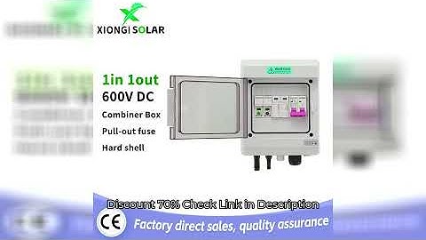 Solar photovoltaic PV Combiner Box With Lightning Protection 1-input 1-out600V Fuse IP65 MCB SPD Wat