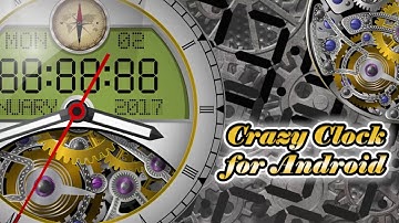 Crazy Clock for Android 2017 along with Digital Clock and Analog Clock style