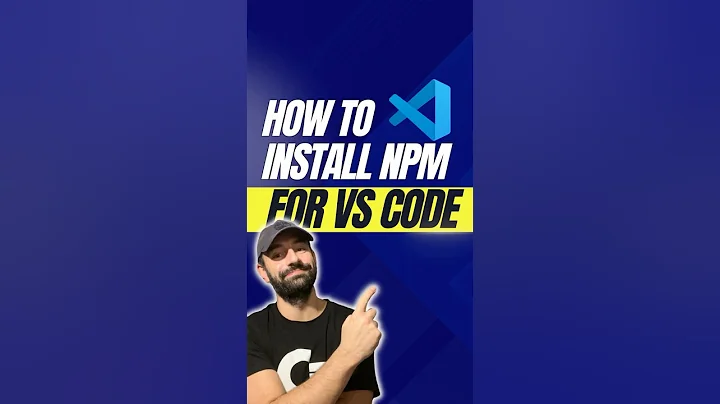 How to install npm for VSCODE