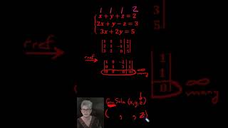How to Write the General Solution for a Dependent Linear System #shorts #algebra #augmentedmatrix
