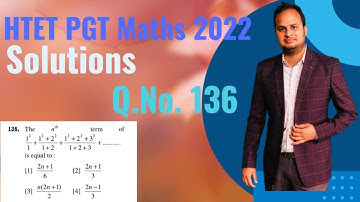HTET PGT L3 MATHS Exam 2022 Solutions #htet #htet2022 #soc