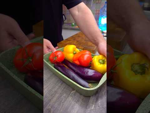 Roasted Vegetable Salad 🍆🌶🍅 #cooking #food #recipe #veganfood #veganrecipes
