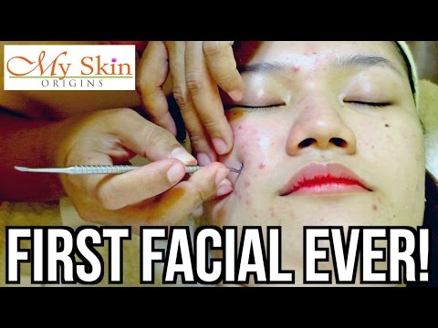 FIRST ACNE FACIAL EVER! ♡ MY SKIN ORIGINS | makeupbykarlamisa
