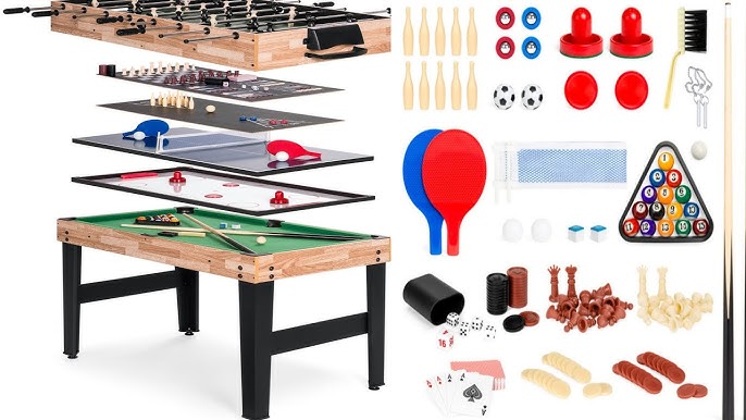 Giantex 10-in-1 Combo Game Table Set, Multi Game Table for Home, Game Room  