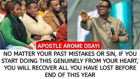 NO MATTER YOUR PAST, IF YOU START DOING THIS, GOD WILL MAKE YOU RECOVER ALL YOU HAVE LOST -APS AROME