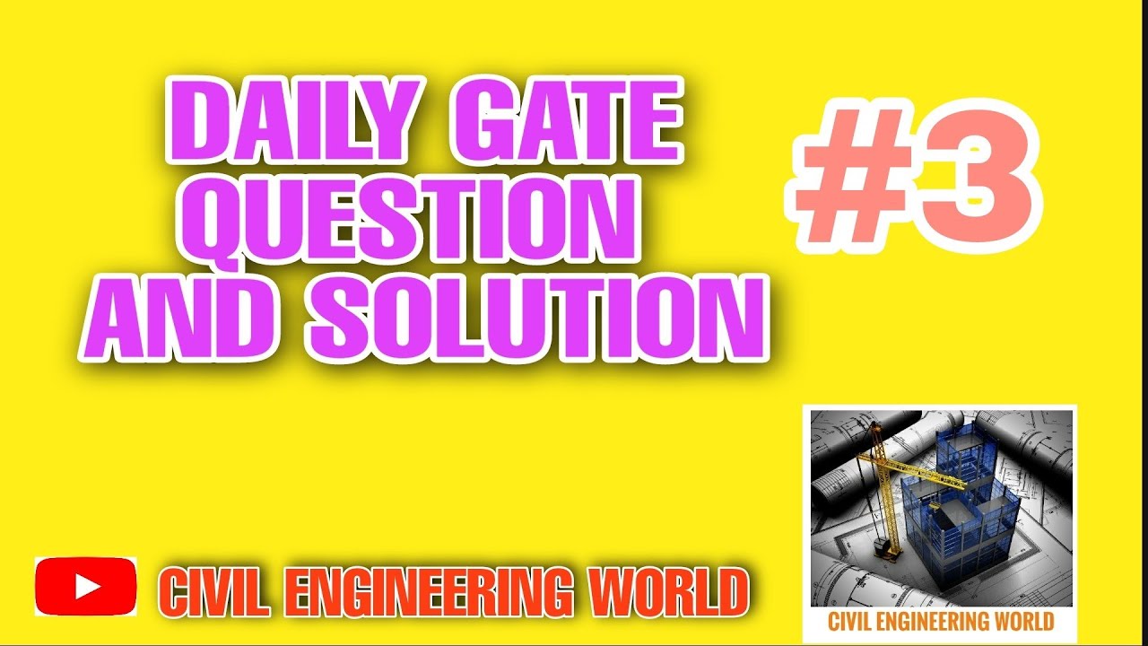 #3 Daily GATE Q&A - Civil Engineering World|Topic - Open channel flow
