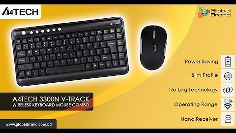 A4Tech 3300N Desktop Wireless Keyboard Mouse Combo | Global Brand Pvt Ltd