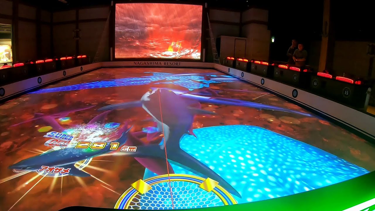 ナガシマスパーランド　　釣りスピリッツ　伝説の白鯨を釣れをやってみた！