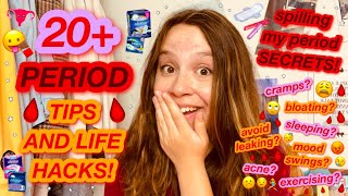 20 Period Tips Life Hacks That You Need To Know Spilling All My Period Secrets In One Video