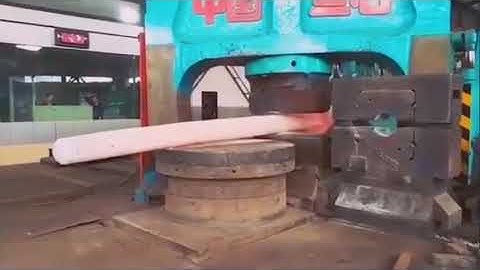 Forging with hydraulic press | hot forging | forging press