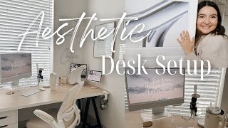 Work From Home Desk Makeover: Unboxing imac m3, new amazon ergonomic office chair by Monica Denais 1,294 views 5 months ago 6 minutes, 52 seconds