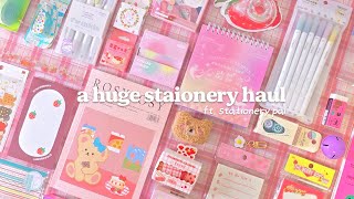 a huge stationery haul  stationery pal unboxing  cute and aesthetic item!