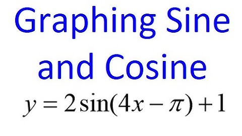 Day 5 CW (1 to 2) Graphing Sine and Cosine with Period, Midline, Amplitude and Phase Shift