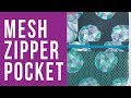 How to Add a Mesh Zipper Pouch to a Bag