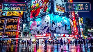 [8K HDR] Tokyo 2026 🇯🇵 | Rainy Shinjuku 新宿 Cyberpunk Neon Cozy Night Walk (ASMR Remastered)