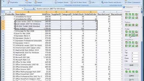 Using ActiveData For Excel