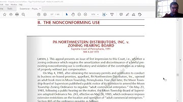 Property Law Chapter 11, Lecture 3   Nonconforming Uses pp  580 85