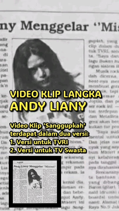 VIDEO LANGKA ANDY LIANY (artikel dideskripsi)