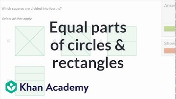 Equal parts of circles and rectangles | Geometry | Early Math | Khan Academy