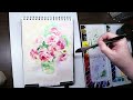 Малюємо троянди аквареллю / painting watercolor roses
