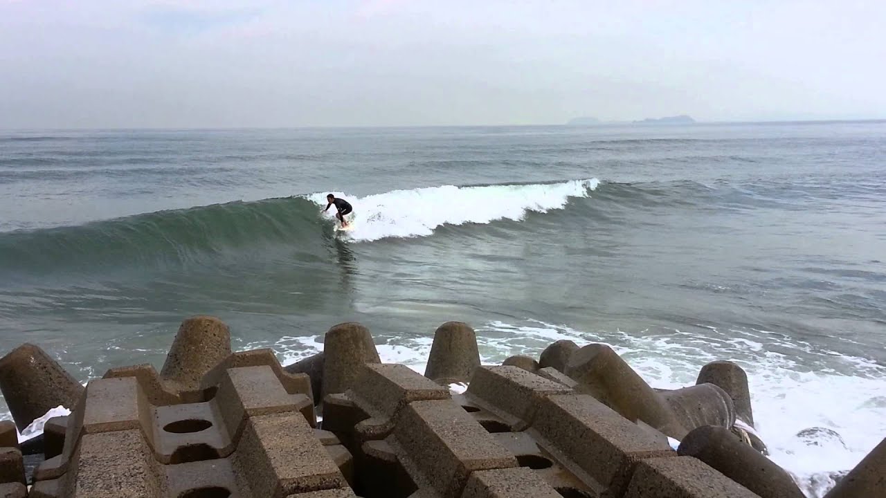 Japan surf point, takeoff福岡サーフポイント YouTube