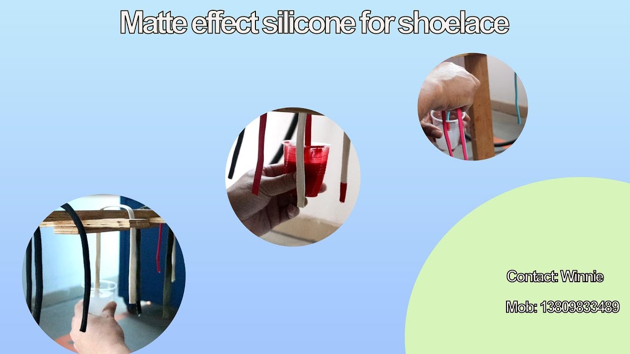 Dipping matte effect silicone for shoelace