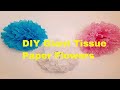 DIY How to Make GIANT Tissue Paper Flowers | DIY Wall Art | Tissue Flowers | Room Decor On A Budget