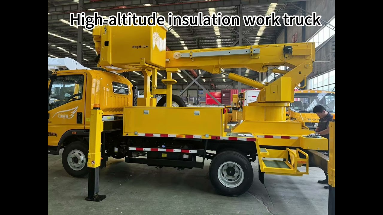 high-altitude  insulation work truck.