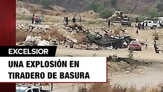 Se registra explosión en tiradero de basura en Ecatepec; deja a un muerto